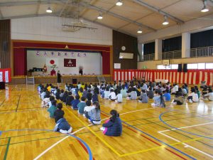 １学期始業式の様子